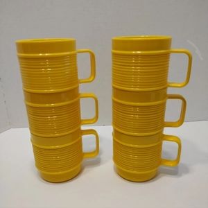 Rubbermaid stacking cups vintage lot of 6